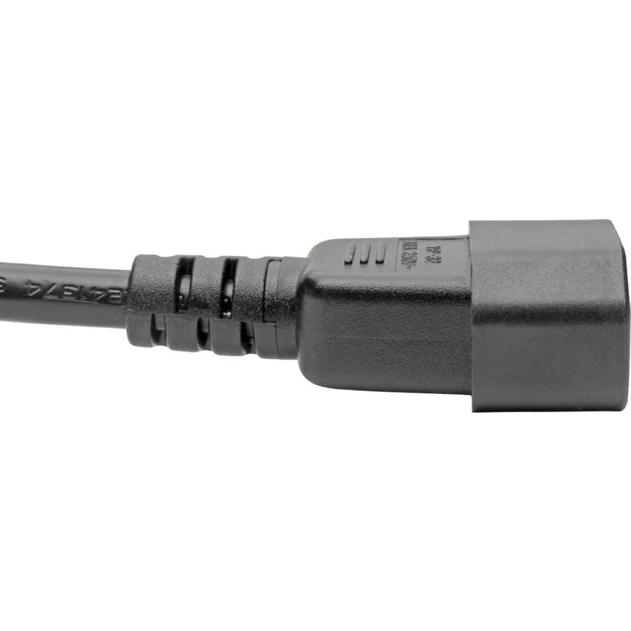 Tripp Lite 6in Laptop Power Cord Adapter Cable C14 to C5 2.5A 18AWG 6" P014-06N