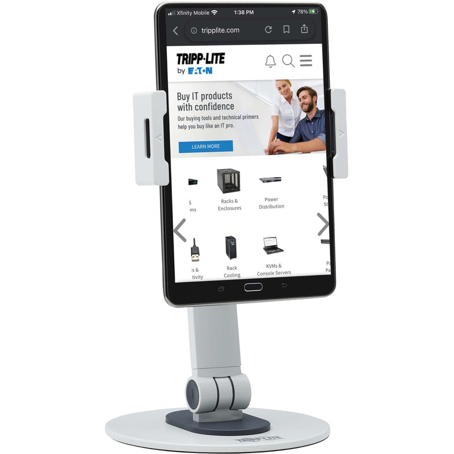 Tripp Lite by Eaton DMTB413 Support de bureau pour smartphone, tablette, iPad, appareil mobile - Blanc DMTB413