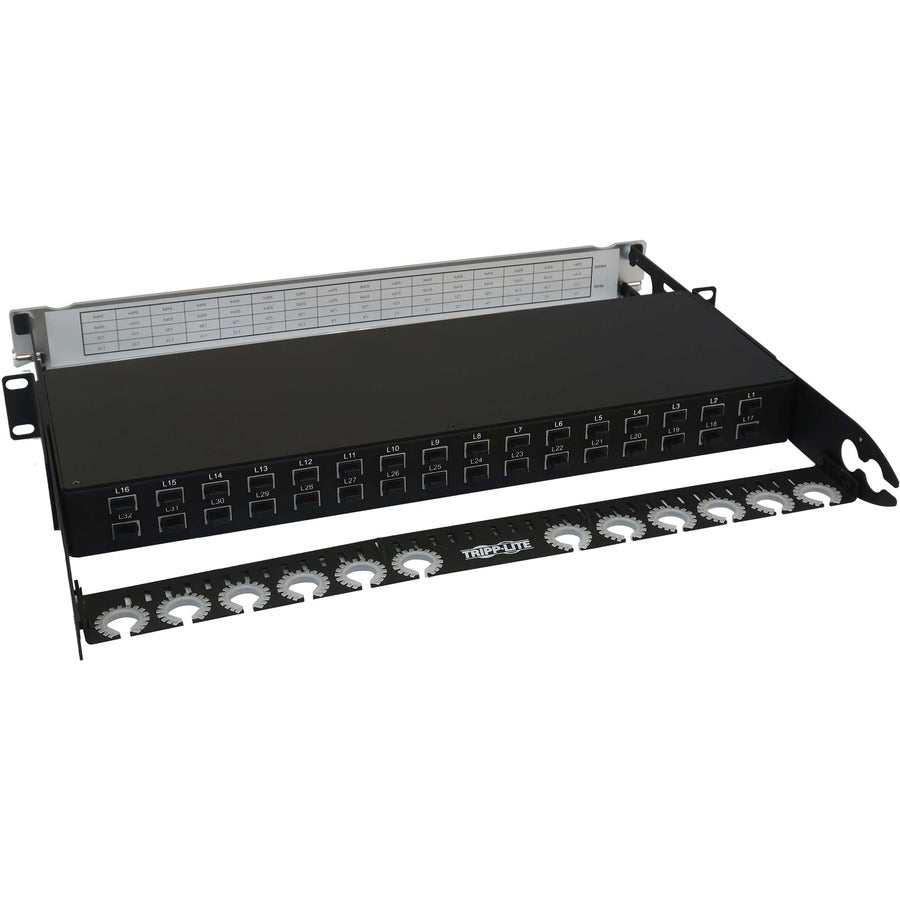 Tripp Lite by Eaton N48LSM-32X32 Spine-Leaf MPO Panel, 32 x 32 Ports, 1U N48LSM-32X32