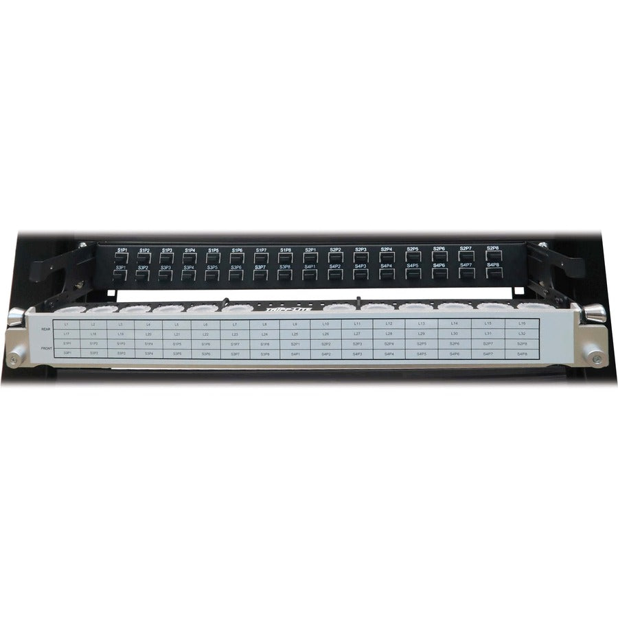 Tripp Lite by Eaton N48LSM-32X32 Spine-Leaf MPO Panel, 32 x 32 Ports, 1U N48LSM-32X32