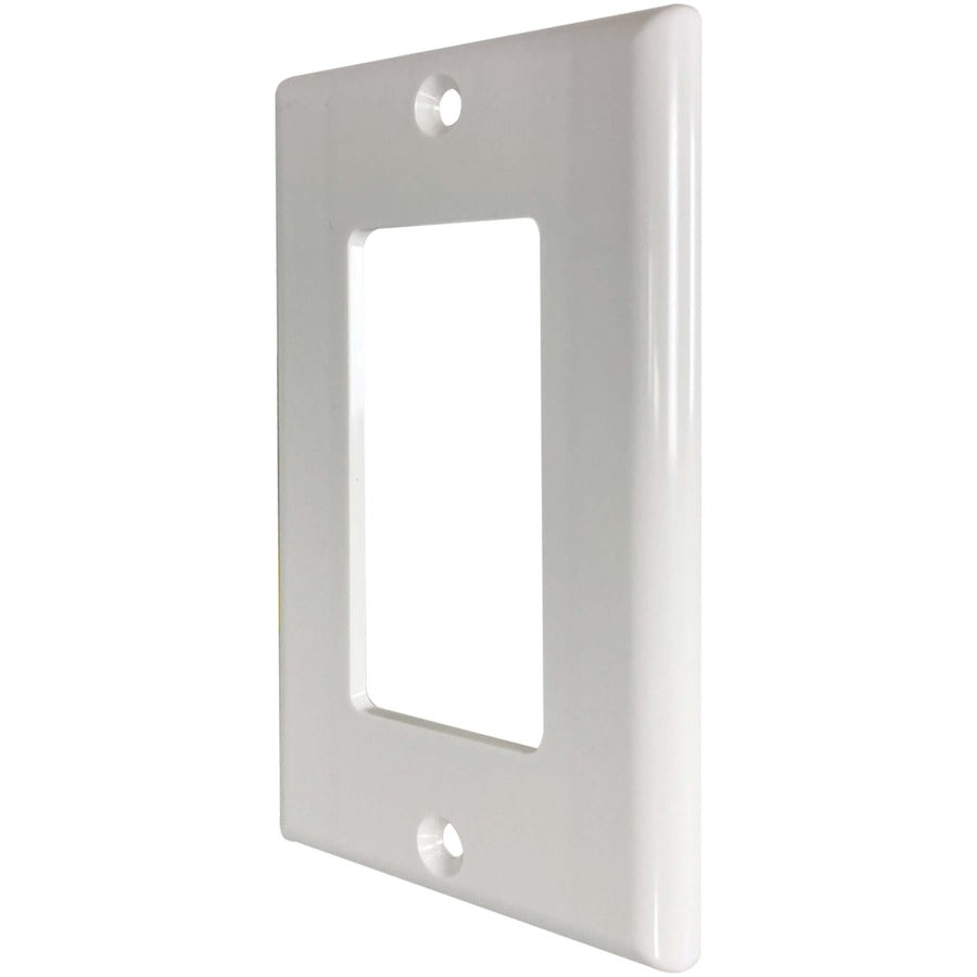 Tripp Lite by Eaton Safe-IT Single-Gang Antibacterial Wall Plate, Decora Style, Ivory, TAA N042DAB-001-IV