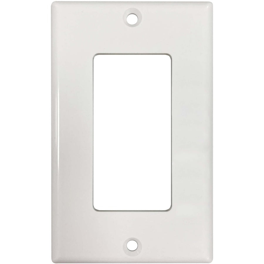 Tripp Lite by Eaton Safe-IT Single-Gang Antibacterial Wall Plate, Decora Style, Ivory, TAA N042DAB-001-IV