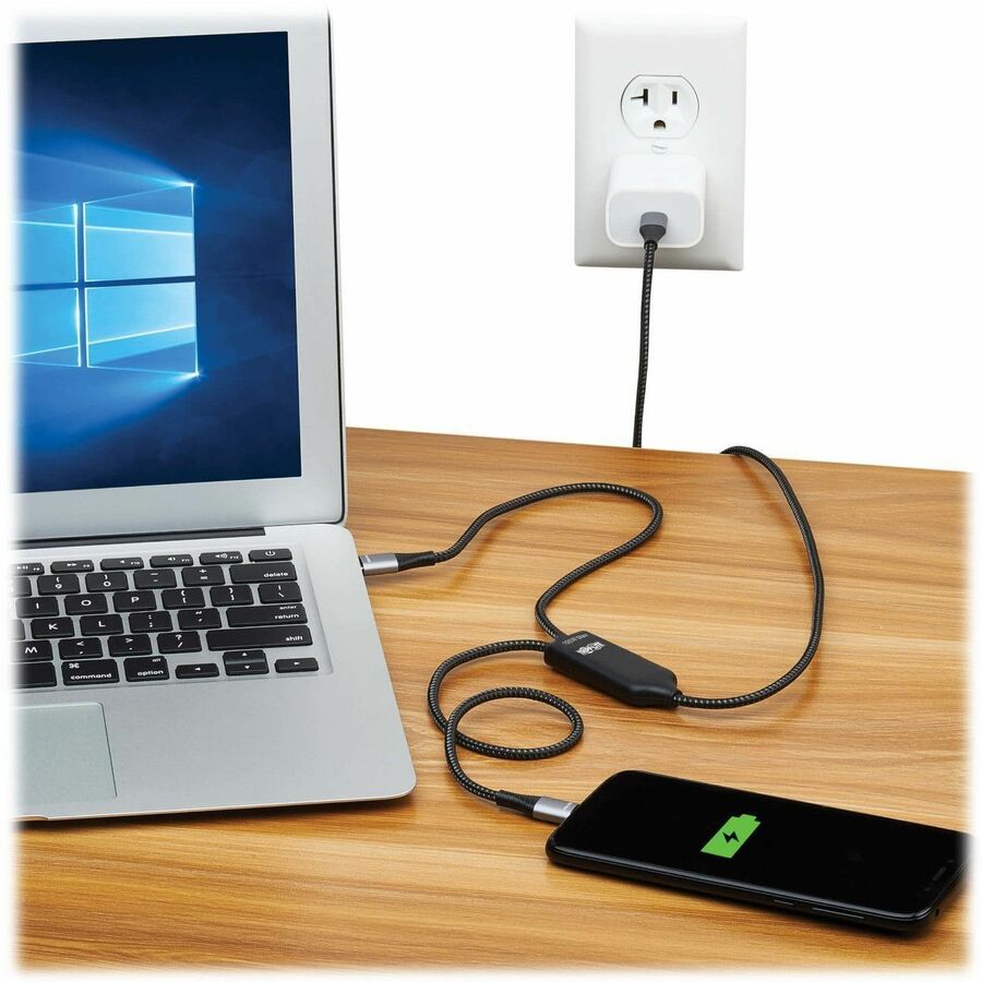 Câble/répartiteur de charge USB-C Tripp Lite by Eaton (M/2xM) - Charge PD 100 W, 6 pi (1,8 m) U420P-2X6-100W