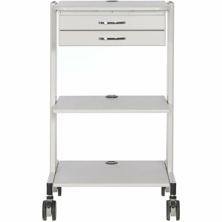 Tripp Lite by Eaton Mobile Workstation with 2x Adjustable Shelves, 2x Metal Drawers, Locking Caster WWSS2DWSTAA