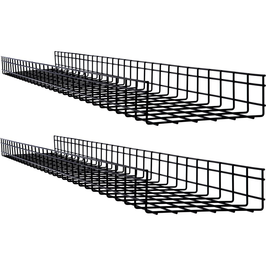 Tripp Lite by Eaton Wire Mesh Cable Tray - 300 x 100 x 1500 mm (12 in. x 4 in. x 5 ft.), 2-Pack SRWB12410X2STR