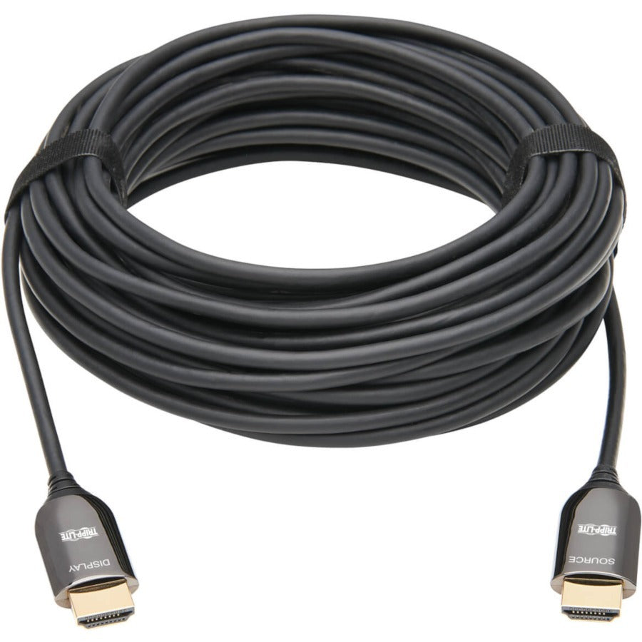 Tripp Lite by Eaton P568F-20M-8K6 HDMI Fiber Active Optical Cable, M/M, Black, 20 m (66 ft.) P568F-20M-8K6