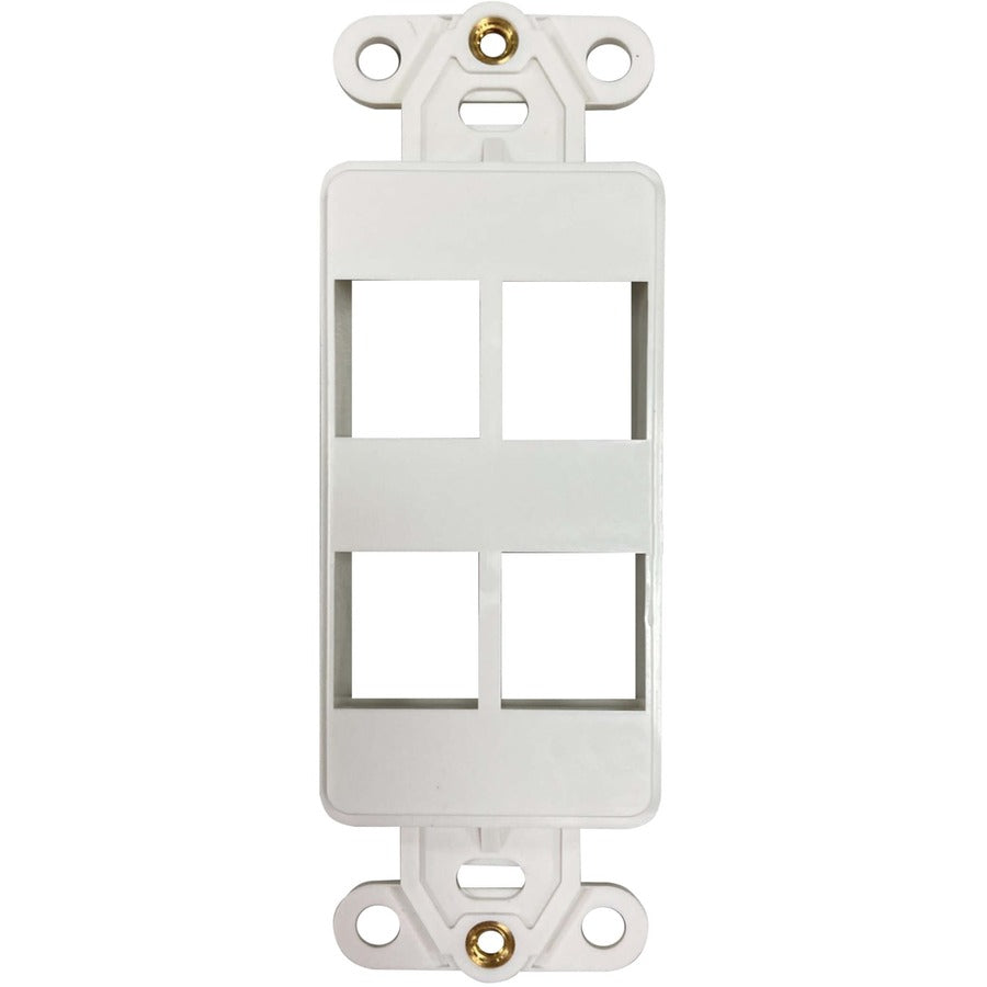 Tripp Lite by Eaton N042DAB-004V-IV 4-Port Antibacterial Wall-Mount Insert, Ivory N042DAB-004V-IV