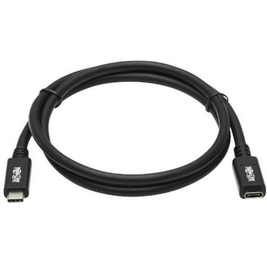 Câble d'extension USB-C Tripp Lite by Eaton U421-003, M/F, noir, 3 pi (0,9 m) U421-003