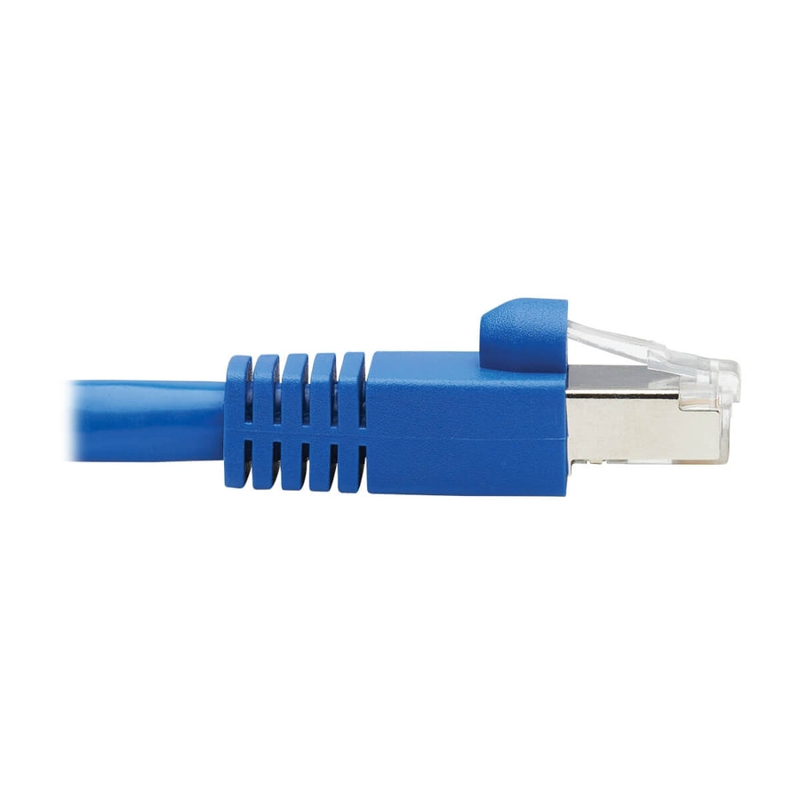 Tripp Lite by Eaton Cat6a Keystone Jack Cable Assembly, RJ45 M/F, 18 in., Blue N237A-F18N-WHSH