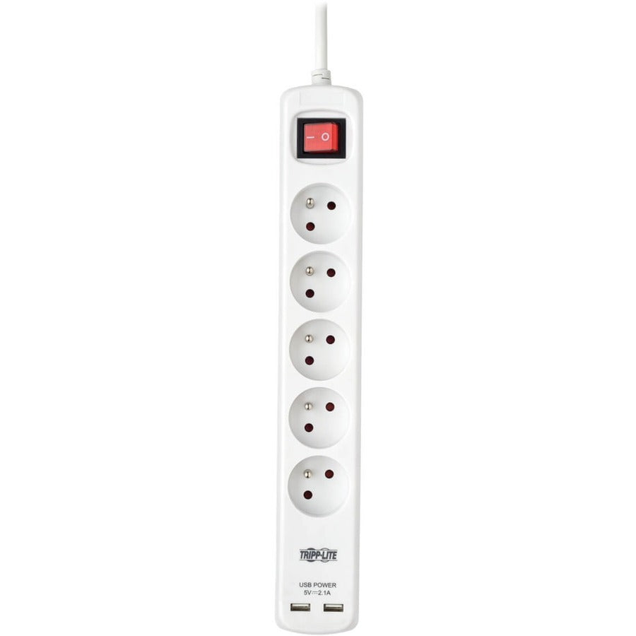 Tripp Lite by Eaton Protect It! PS5F3USB 5-Outlets Power Strip PS5F3USB