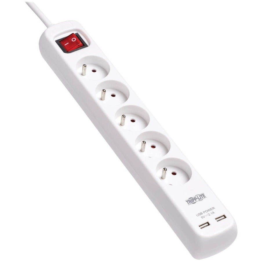 Tripp Lite by Eaton Protect It! PS5F3USB 5-Outlets Power Strip PS5F3USB