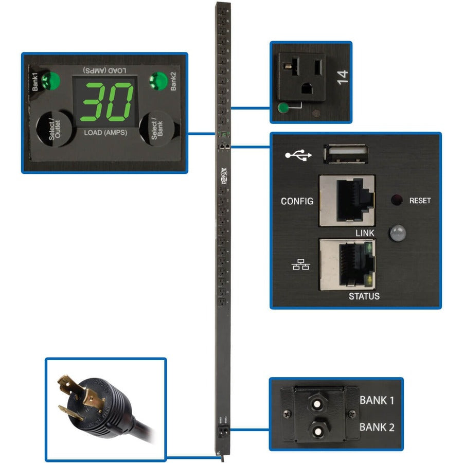 Tripp Lite par Eaton PDUMVR30NETLX PDU 24 prises PDUMVR30NETLX