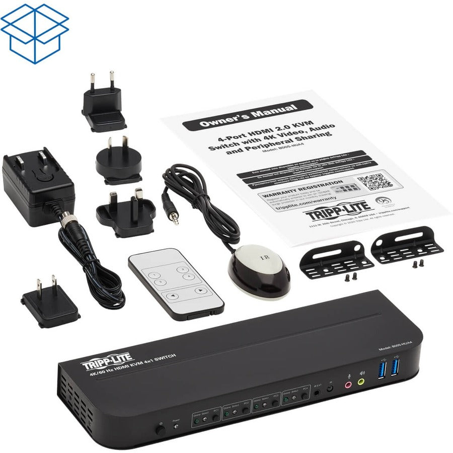 Tripp Lite par Eaton B005-HUA4 Commutateur KVM HDMI/USB 4 ports B005-HUA4