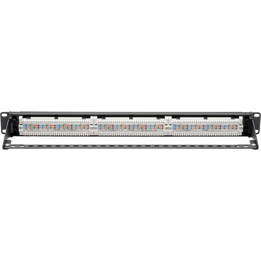 Tripp Lite by Eaton N052-P24 24-Port 1U Rack-Mount Cat5e Patch Panel - PoE+ Compliant N052-P24