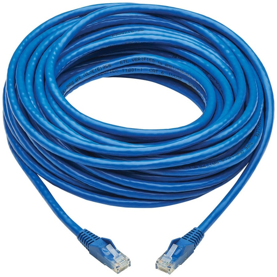 Tripp Lite by Eaton Cat6 Câble réseau UTP sans accroc (RJ45 M/M), bleu, 15,2 m N201P-050-BL