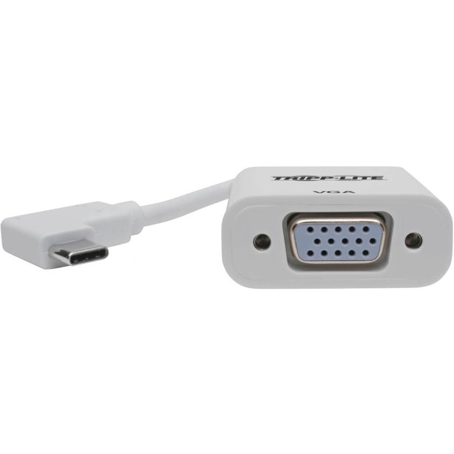 Tripp Lite by Eaton U444-06N-VGA-RA Adaptateur USB-C vers VGA à angle droit, M/F, Blanc U444-06N-VGA-RA