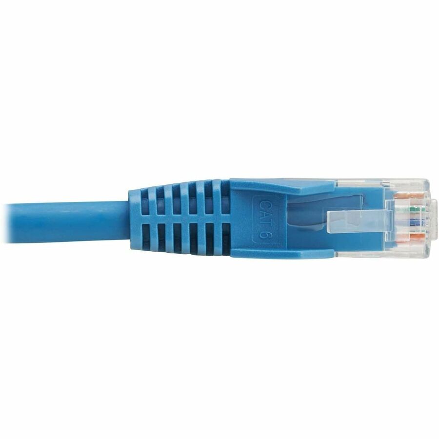 Tripp Lite by Eaton Cat6 Gigabit Snagless Molded UTP Ethernet Cable (RJ45 M/M), PoE, LSZH, Blue,1.5m N201L-1P5M-BL