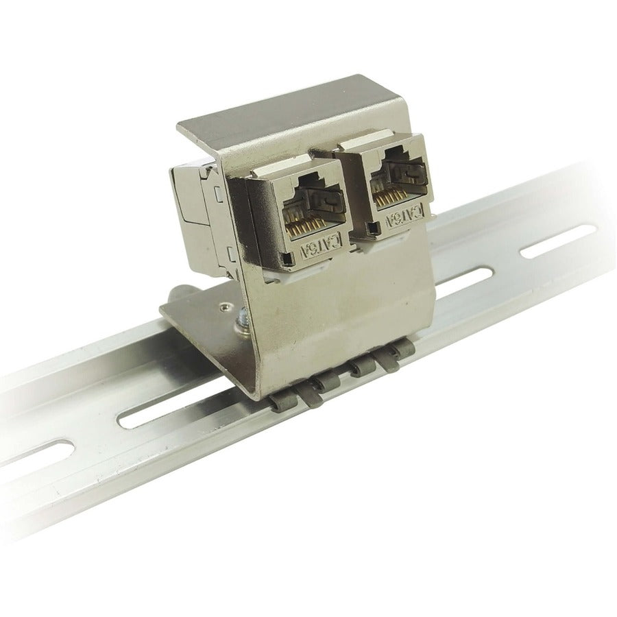 Tripp Lite by Eaton N063-002 Din Rail Mount for Keystone Module, Inline Coupler - Silver - TAA Compliant N063-002