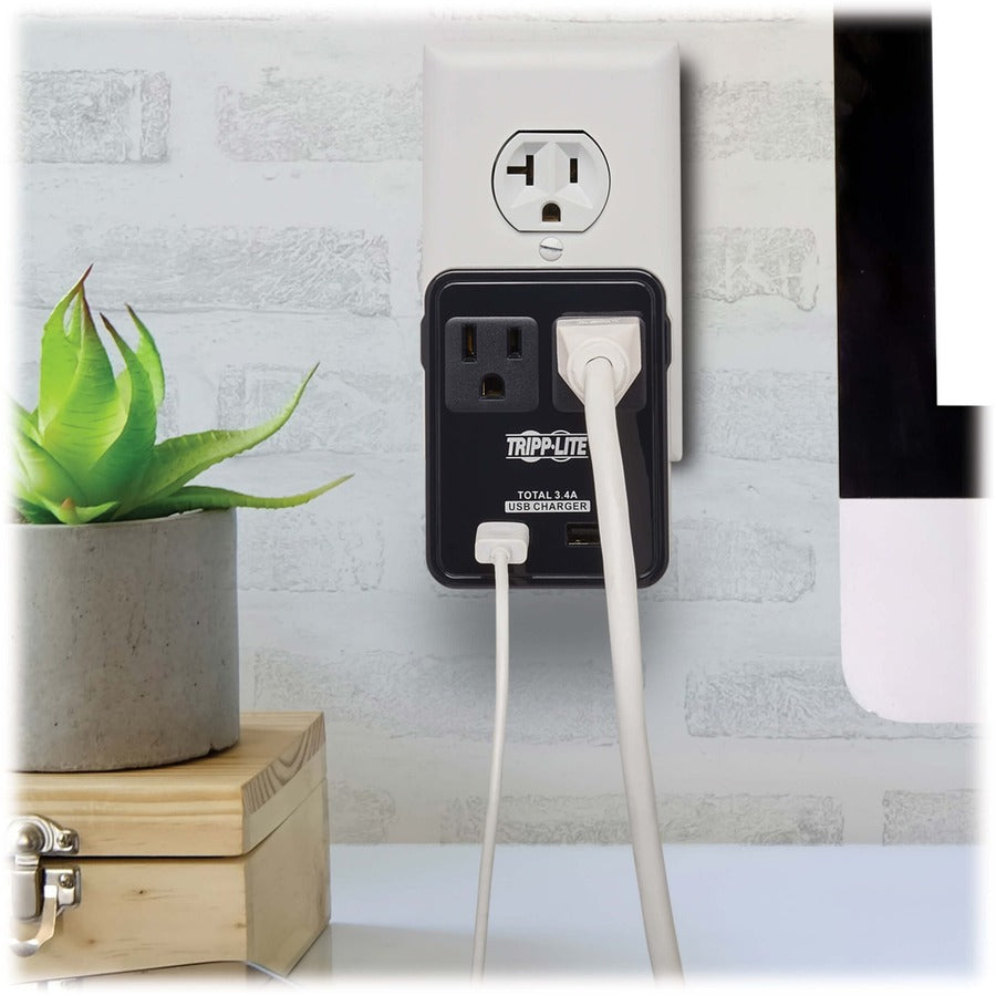 Tripp Lite by Eaton Safe-IT SK2UTRAVAM 4-Outlets Power Plug SK2UTRAVAM