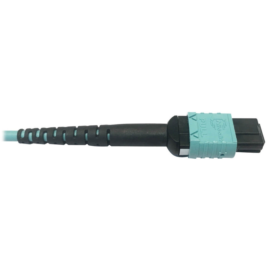 Tripp Lite by Eaton N846D-03M-24BAQ 400G Multimode 50/125 OM4 Fiber Optic Cable, Aqua, 3 m N846D-03M-24BAQ