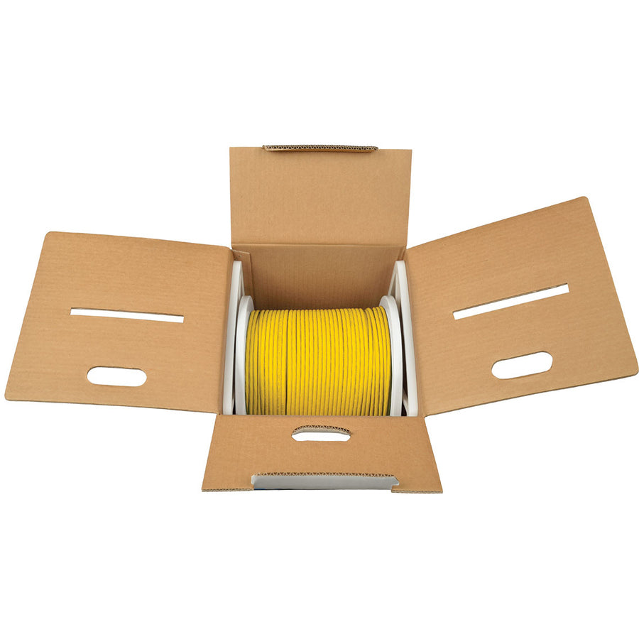 Tripp Lite by Eaton Cat6 Gigabit Bulk Solid-Core PVC Cable, Yellow, 1000 ft N222-01K-YW