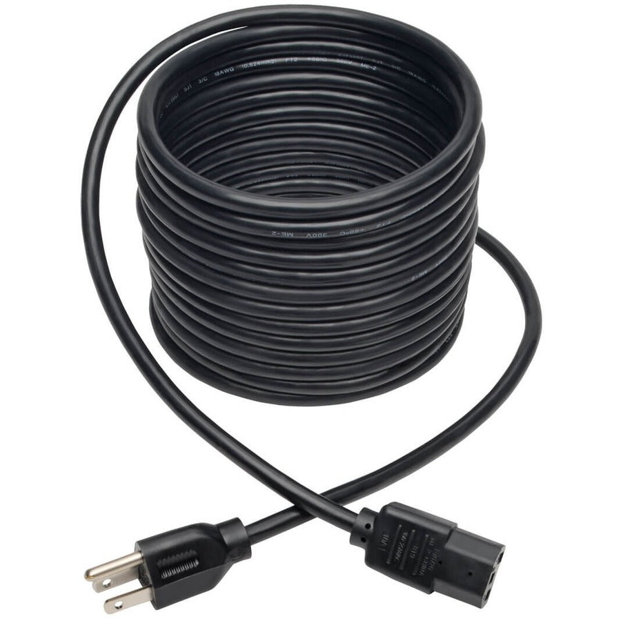 Tripp Lite 20ft Computer Power Cord Cable 5-15P to C13 10A 18AWG20' P006-020