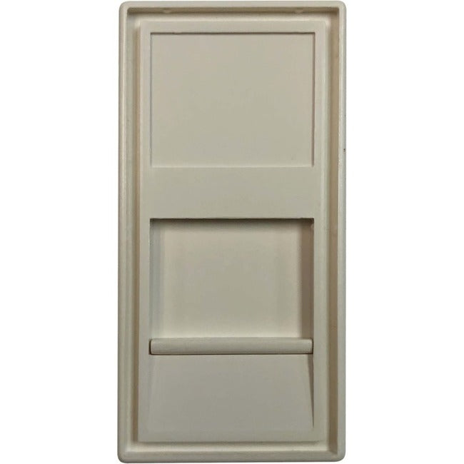 Tripp Lite by Eaton 1-Port European-Style Insert, Unloaded Shuttered Module, 22.5 x 45 mm, White N042E-WHM1-S