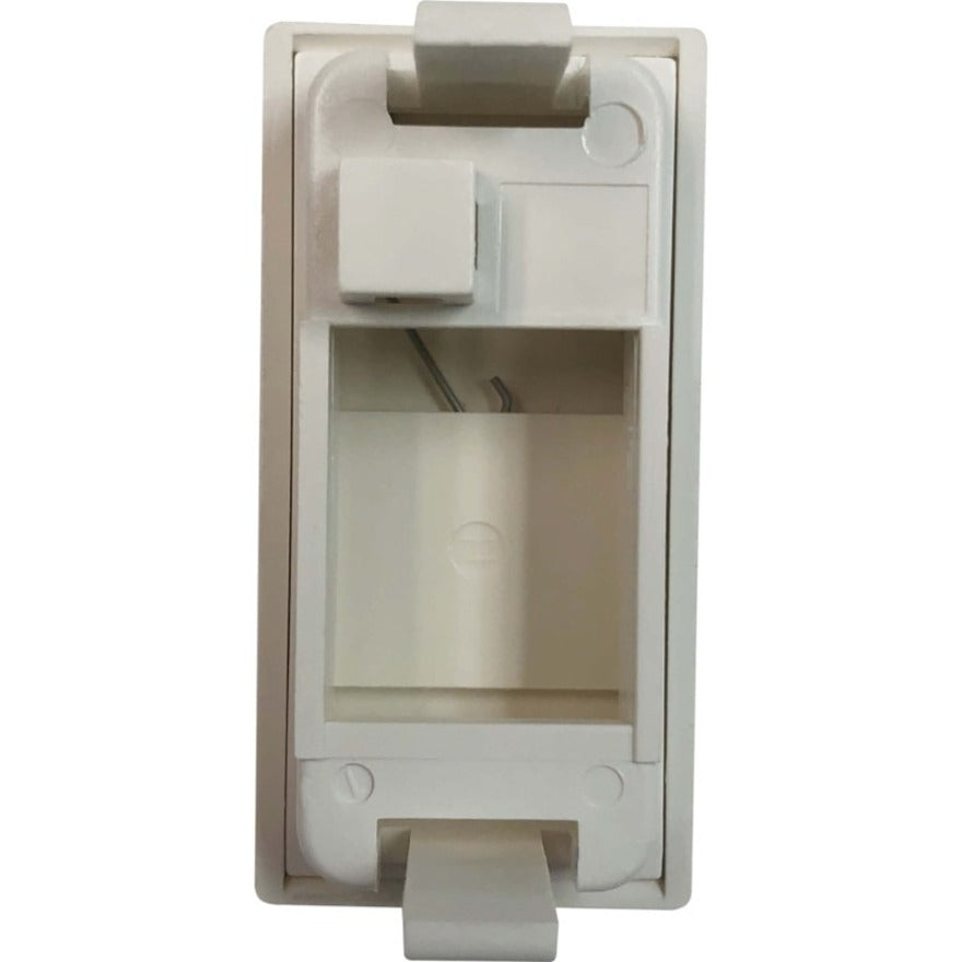 Tripp Lite by Eaton 1-Port European-Style Insert, Unloaded Shuttered Module, 22.5 x 45 mm, White N042E-WHM1-S