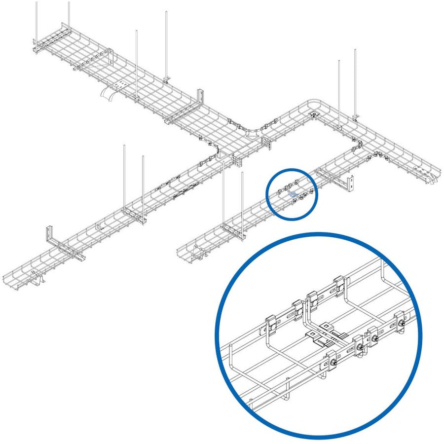 Tripp Lite by Eaton SmartRack SRWBTLCPLRBS Coupleur de montage pour chemin de câbles - Noir SRWBTLCPLRBS