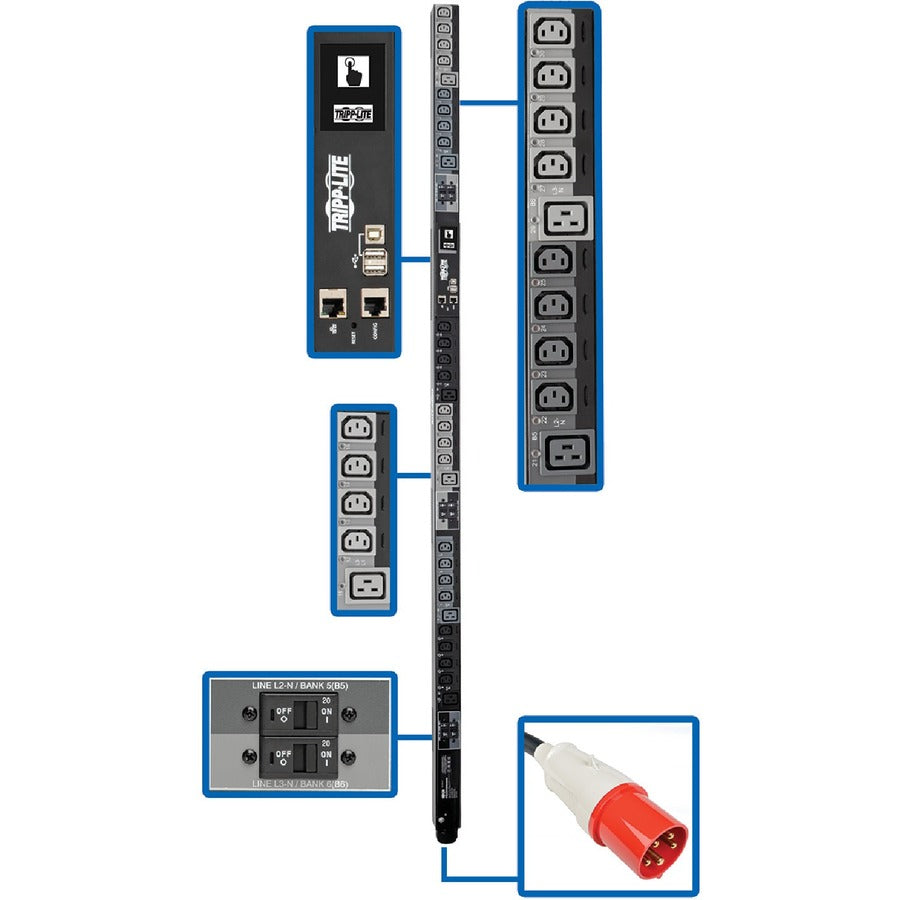 Tripp Lite by Eaton PDU3XEVSR6G63B 30-Outlets PDU PDU3XEVSR6G63B