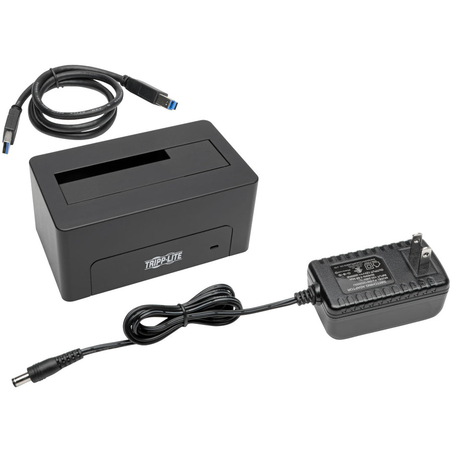 Tripp Lite by Eaton Quick Dock U339-000 Drive Dock - USB 3.0 Host Interface External - Black U339-000