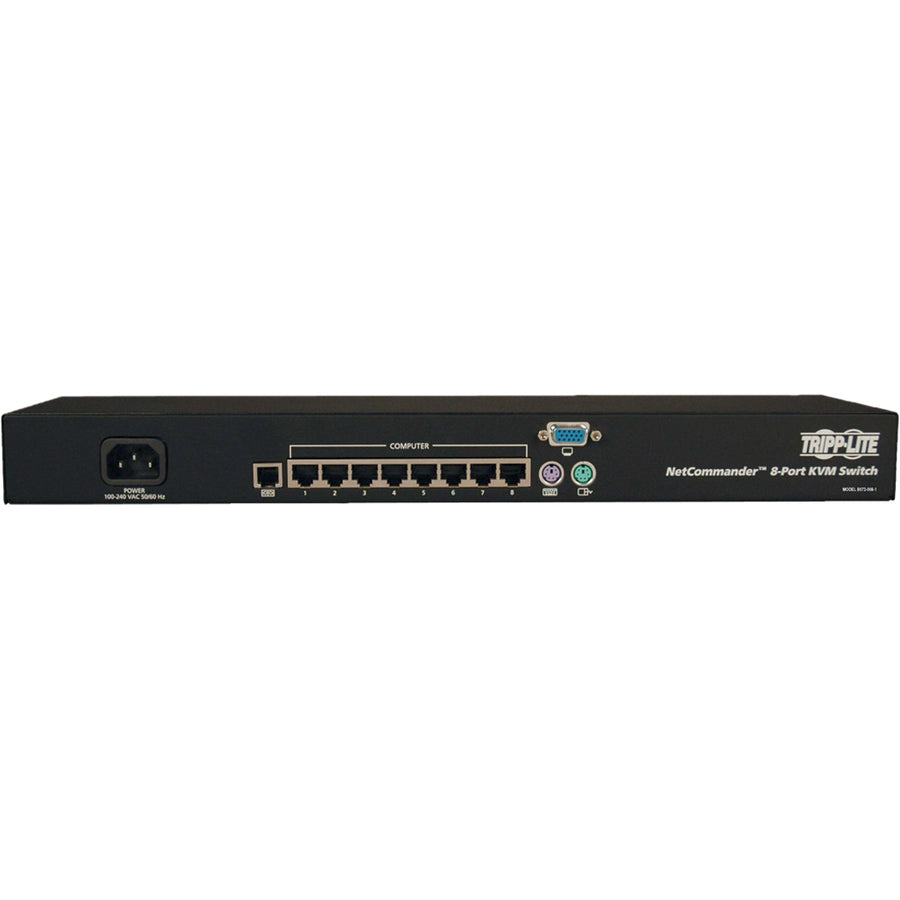 Tripp Lite B072-008-1 8-Port NetCommander Cat5 KVM Switch TAA Compliant - Steel Housing B072-008-1