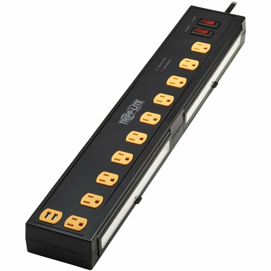 Tripp Lite par Eaton Protégez-le ! TLP1010USB Suppresseur/protecteur de surtension à 10 prises TLP1010USB