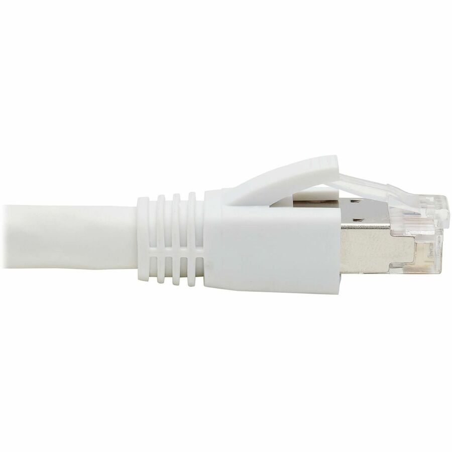 Câble Ethernet Tripp Lite by Eaton Cat8 40G SSTP sans accroc (RJ45 M/M), PoE, blanc, 3 pi (0,9 m) N272-F03-WH