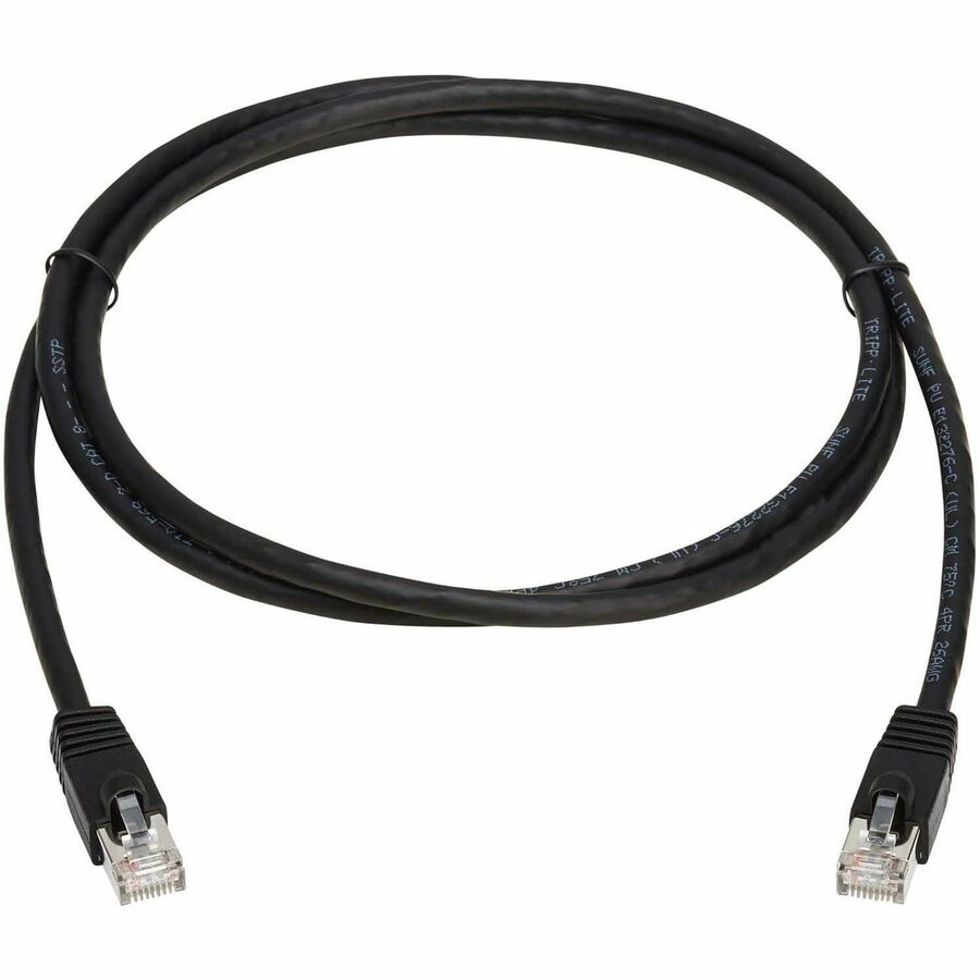 Tripp Lite by Eaton Cat8 40G Snagless SSTP Ethernet Cable (RJ45 M/M), PoE, Black, 5 ft. (1.5 m) N272-F05-BK