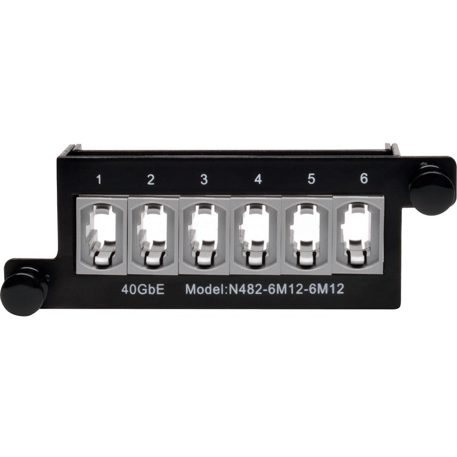 Tripp Lite 40Gb Pass Through Cassette (x6) 12-Fiber MTP/MPO Coupler N482-6M12-6M12