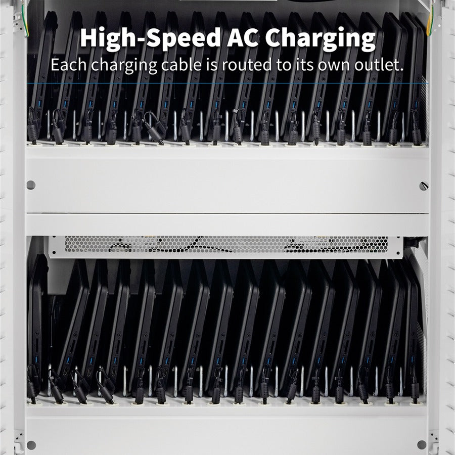 Tripp Lite by Eaton CSC32ACWHG Hospital-Grade 32-Device UV Charging Cart, White CSC32ACWHG