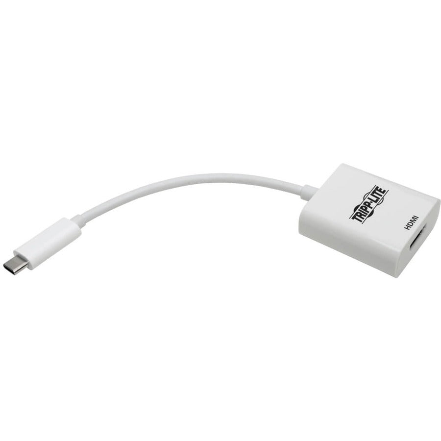 Adaptateur Tripp Lite by Eaton USB-C 3.1 vers HDMI 4K, M/F, compatible Thunderbolt 3, 4K à 60 Hz, blanc U444-06N-HD4K6W