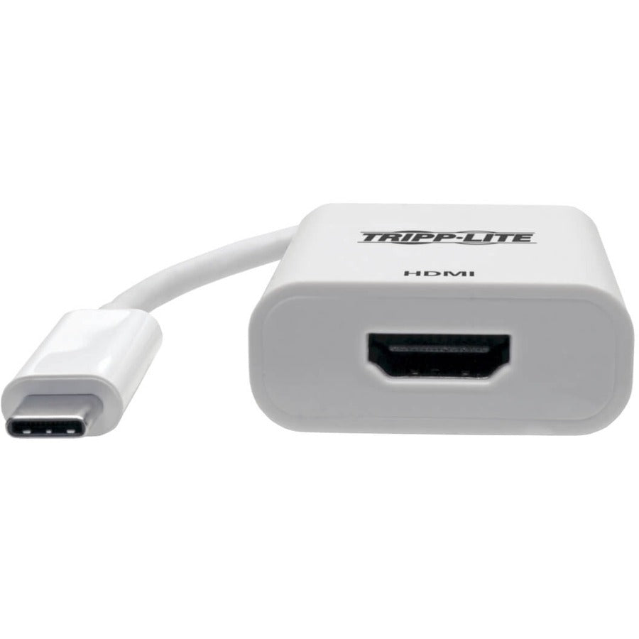 Tripp Lite by Eaton USB-C 3.1 to HDMI 4K Adapter, M/F, Thunderbolt 3 Compatible, 4K @ 60 Hz, White U444-06N-HD4K6W