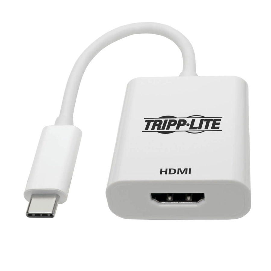 Tripp Lite by Eaton USB-C 3.1 to HDMI 4K Adapter, M/F, Thunderbolt 3 Compatible, 4K @ 60 Hz, White U444-06N-HD4K6W