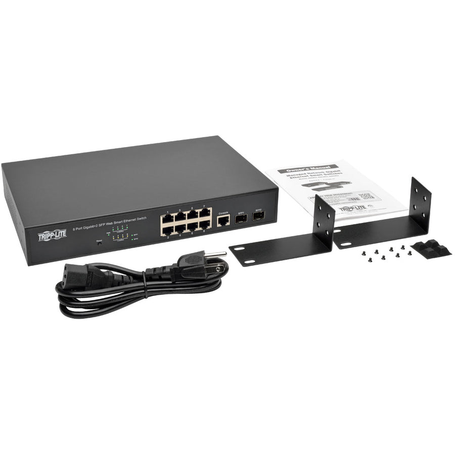 Tripp Lite by Eaton NGS8C2 8-Port Gigabit L2 Web-Smart Managed Network Switch NGS8C2