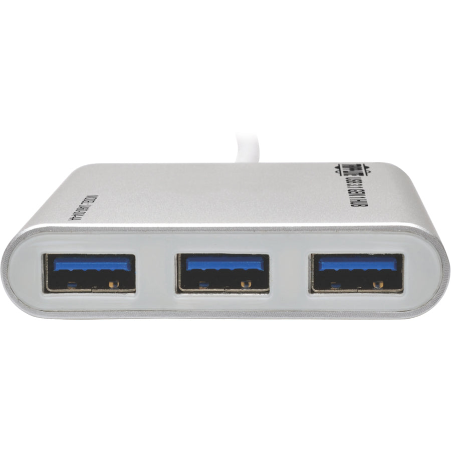 Tripp Lite by Eaton 4-Port Portable USB 3.1 Gen 1 Hub, Aluminum U460-004-4A