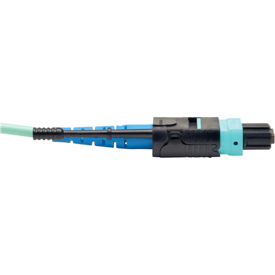Tripp Lite by Eaton 10 Meter MTP / MPO Patch Cable, 24 Fiber, 100GbE Aqua OM3 Plenum N846-10M-24-P