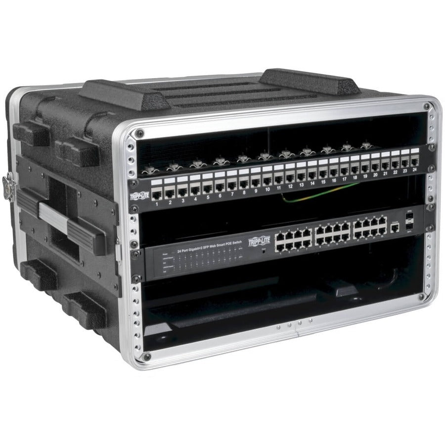 Tripp Lite by Eaton 6U ABS Server Rack Equipment Flight Case pour l'expédition et le transport SRCASE6U