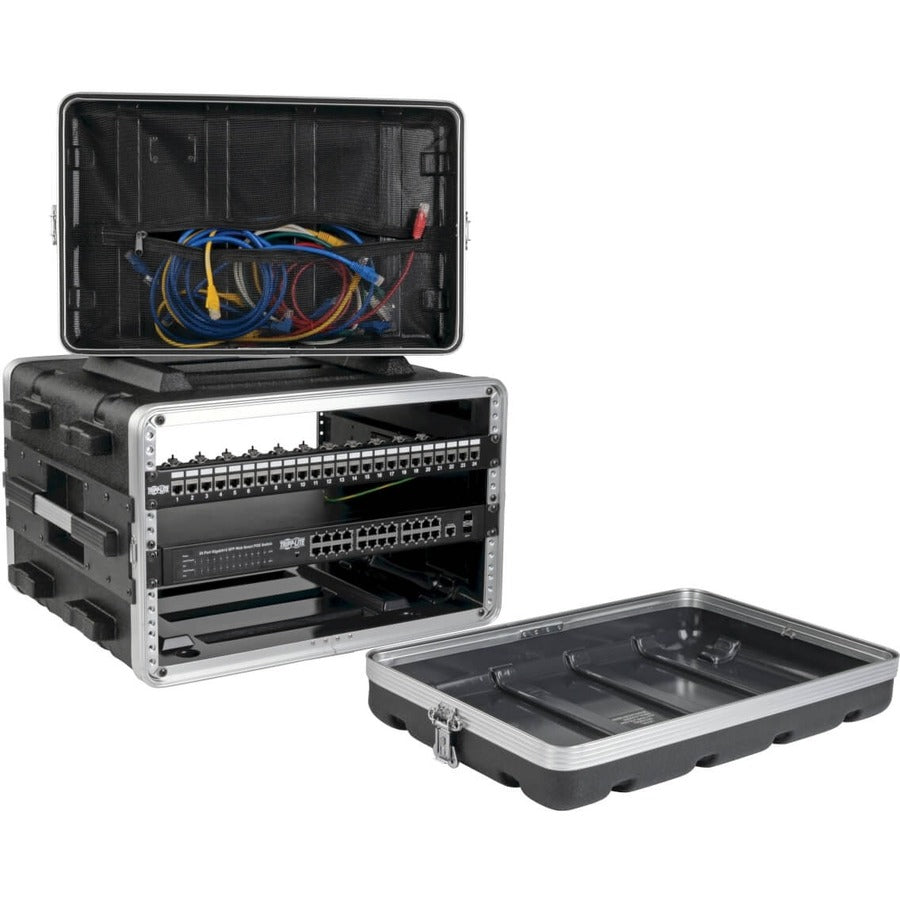 Tripp Lite by Eaton 6U ABS Server Rack Equipment Flight Case pour l'expédition et le transport SRCASE6U