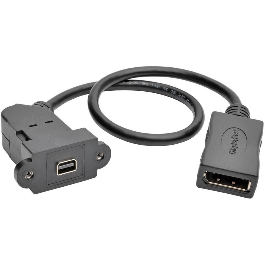 Tripp Lite by Eaton P169-001-KPA-BK Mini DisplayPort/DisplayPort Audio/Video Cable P169-001-KPA-BK