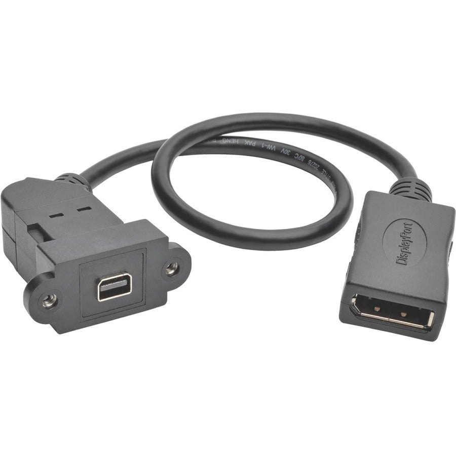 Tripp Lite by Eaton P169-001-KPA-BK Mini DisplayPort/DisplayPort Audio/Video Cable P169-001-KPA-BK