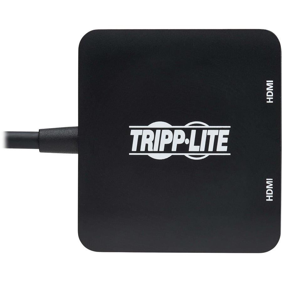 Tripp Lite by Eaton U444-2H-MST4K6 USB-C Adapter, Dual Display, Black U444-2H-MST4K6