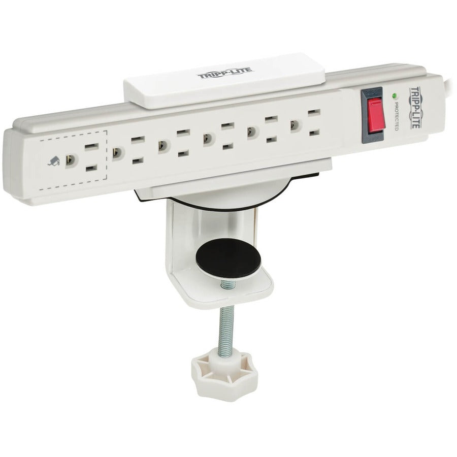 Tripp Lite by Eaton CLAMPUSW Clamp Mount for Power Strip, Surge Protector - White CLAMPUSW