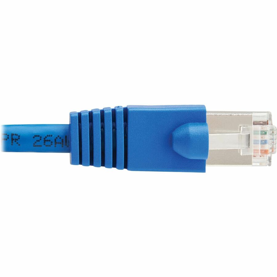 Tripp Lite by Eaton Cat8 40G Snagless SSTP Ethernet Cable (RJ45 M/M), PoE, Blue, 1 ft. (0.3 m) N272-F01-BL